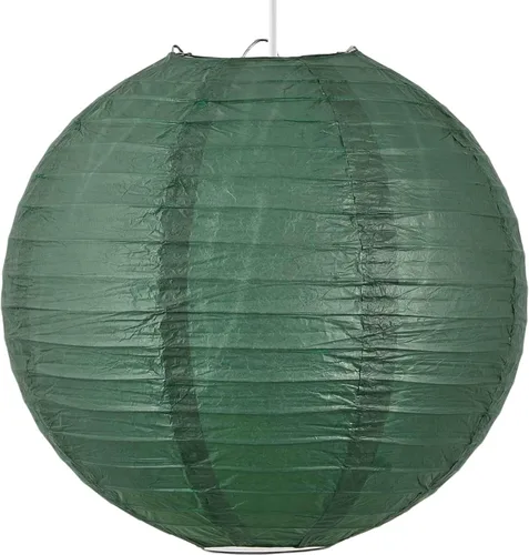 Miniatura 2 de Lámpara colgante enchufable, linterna de papel colgante de 15 pies, lámpara de papel verde de 12 pulgadas, lámpara colgante con interruptor