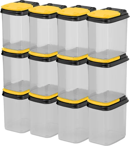Miniatura 10 de Buddeez Contenedores de almacenamiento multiusos, cubos pequeños de almacenamiento de brocas y pernos, organizadores de hardware, recipientes Azul