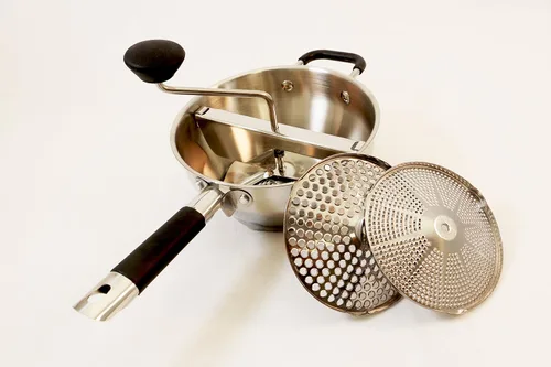 Miniatura 7 de ExcelSteel Molinillo de alimentos con 3 tamaños de molienda, 17 x 8.25 x 3.75 pulgadas, para texturas versátiles en sopas, salsas y alimentos