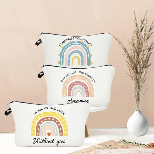 Miniatura 2 de Bolsa de maquillaje para bolso, bolsas de cosméticos para mujer, regalo inspirador para mujer, pequeña bolsa de cosméticos divertida, bolsa de viaje