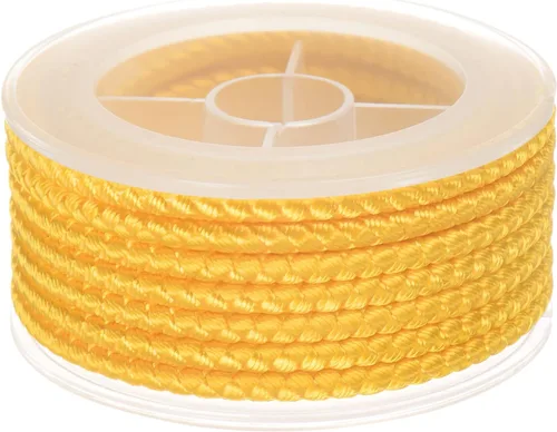 Miniatura 53 de HARFINGTON Cordón de hilo de nailon para cuentas de 0.063 in, cuerda de nailon trenzado extrafuerte para manualidades, pulseras, joyería, Negro