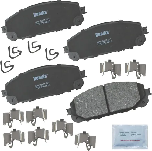Miniatura 111 de Pastillas de freno delanteras cerámicas Bendix Priority1 CFC2302 para Hyundai Elantra 2021, Sonata 2022-2020, Kia K5 2023-2021