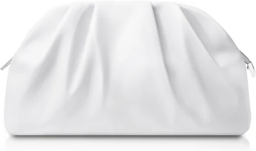 Miniatura 14 de lovyoCoCo Bolso de mano para mujer, suave, plisado, de poliuretano, para boda, elegante bolsa de noche para galas, bailes, fiestas de cóctel
