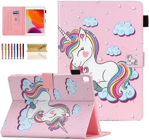 Miniatura 24 de Dteck Funda para iPad mini 5/4/3/2/1, elegante y ligera de cuero sintético tipo folio con cartera, funda inteligente