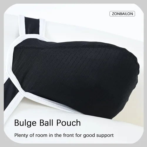 Miniatura 2 de ZONBAILON Ropa interior para hombre, bolsa elástica, sexy, de tiro bajo, con aumento de abultamiento