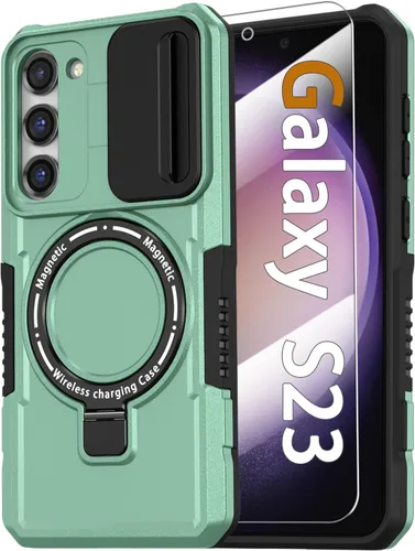 Miniatura 128 de Funda magnética para Samsung Galaxy Note 20 Ultra con soporte de anillo [con protector de pantalla] [Compatible con carga inalámbrica MagSafe] Funda