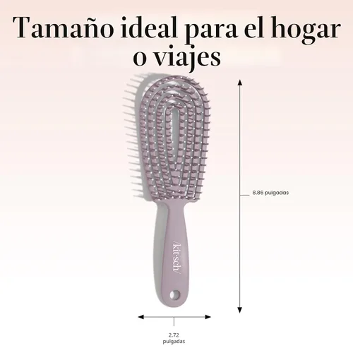 Miniatura 5 de Kitsch Cepillo desenredante para cabello Flexi Flow para mujeres, hombres y niños Cepillos desenredantes para cabello rizado con marco flexible