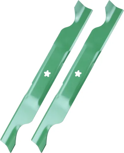 Miniatura 26 de GELASKA Paquete de 2 cuchillas 532138971 para cortacésped de alta elevación con pernos 532193003 – Compatible con cubiertas de cortacésped Craftsman