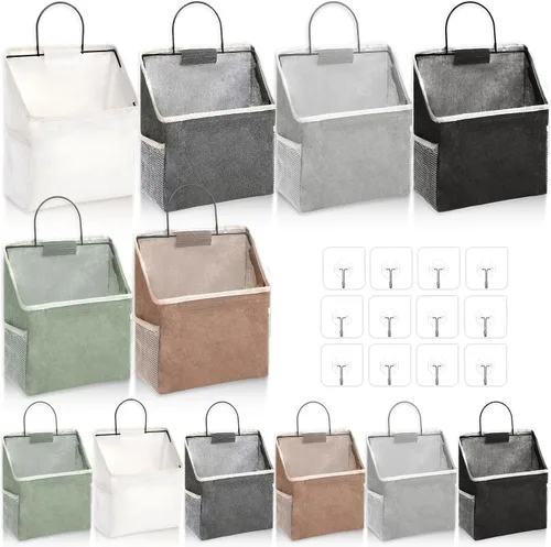 Miniatura 10 de Woanger 12 bolsas de almacenamiento para colgar en la pared, organizador para colgar en la pared, contenedores para colgar sobre la puerta