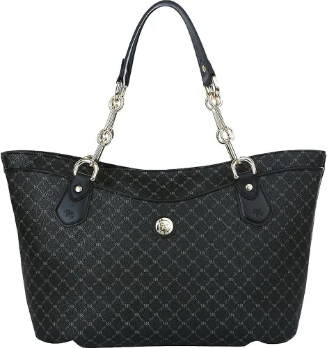 Miniatura 3 de Rioni Bolso de lona con asa de cadena con estampado exclusivo, Marrón