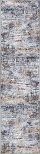 Miniatura 333 de IOHOUZE Alfombra abstracta lavable de 3 x 12 pies para pasillos, antideslizante para cocina, camino de entrada de lana sintética para interiores