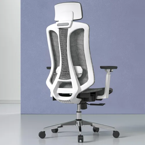 Miniatura 9 de Logicfox Silla de oficina ergonómica, silla de escritorio de malla con respaldo alto, soporte lumbar ajustable y reposabrazos 3D, silla giratoria