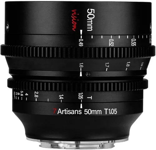 Miniatura 9 de 7artisans Lente Cine T1.05 de gran apertura de 0.984 in/1.378 in/1.969 in Lente de cine de gran angular con enfoque manual de baja distorsión