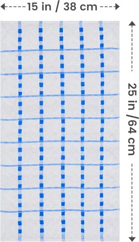 Miniatura 2 de Utopia Towels - Juego de 12 toallas de cocina, 15 x 25 pulgadas, 100% algodón hilado en anillo súper suave y absorbente, toallas de lino para Azul