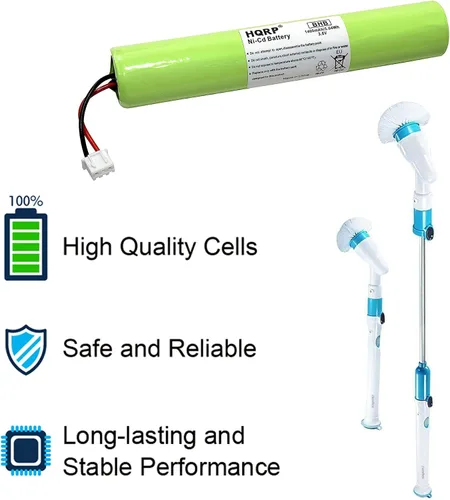 Miniatura 5 de HQRP Batería compatible con Hurricane Spin Scrubber Brush Cleaner Mop Spin-Scrubber Bañera