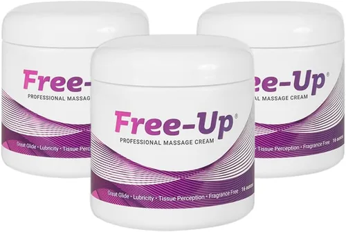 Miniatura 8 de Free-Up -Crema de masaje profesional, sin fragancia, gran deslizamiento, lubricidad, percepción de tejidos, perfecta para terapia física, masaje