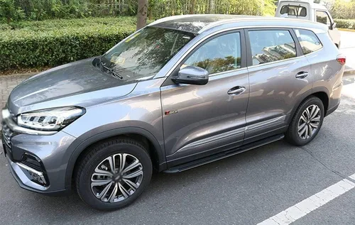 Miniatura 8 de 2 estribos de aluminio para estribos laterales, barras Nerf protectores de pedales laterales para Volvo XC XC40 2018-2023