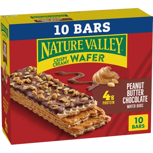 Miniatura 14 de Nature Valley Barras de Waffle Cremosas y Crujientes, Arándano, Grano Entero, 5 Barras, 6.5 oz