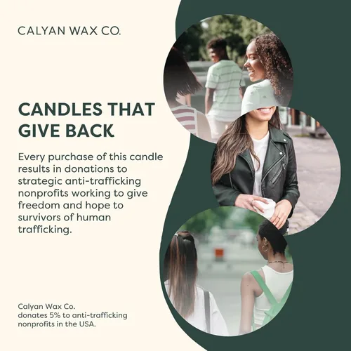 Miniatura 9 de Calyan Wax Co. Vela perfumada de cedro y tabaco de 3 mechas - 43 horas de combustión - Velas de soja de 3 mechas de lujo - Velas de cera de soja