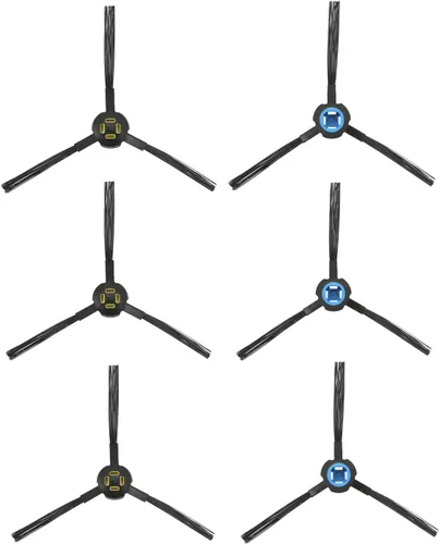 6 unids Cepillos laterales de repuesto para Ilife V8 V80 V8S X800 X785 X750 A9S A7 robot aspirador accesorios 3 pares izquierda y derecha azul y