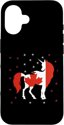 Miniatura 31 de Funda para iPhone 13 Pro Max Unicornio Bandera de Canadá