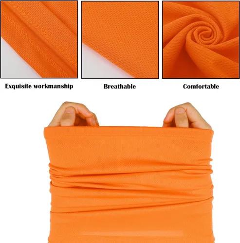 Miniatura 7 de Geyoga 6 piezas de protección UV para el verano, polaina de cuello refrescante, ropa para la cara, polaina para cuello, bufanda, protector solar
