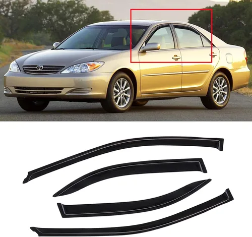 Miniatura 86 de Visera de ventana para Honda Civic 2022-2025, protectores de lluvia de canal exterior, escudos, deflector de ventilación, sombra, viento, humo
