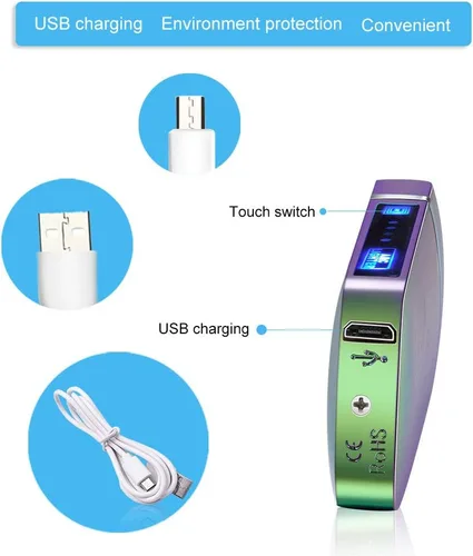 Miniatura 4 de Fortheday Encendedor eléctrico personalizado para hombres, encendedor grabado personalizado con encendedores recargables por USB para el día