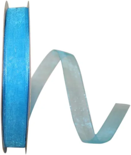 Miniatura 103 de Reliant Ribbon 25621-053-09C Cinta transparente de gasa, 1-1/2 pulgadas x 100 yardas, azul