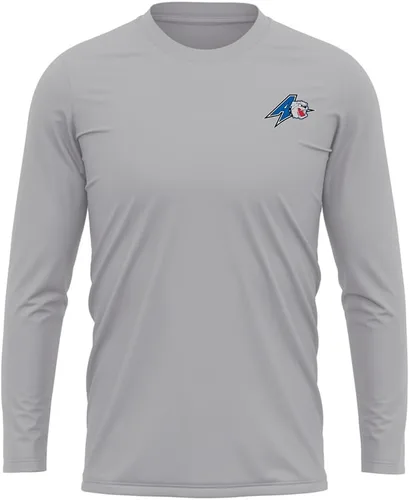 Miniatura 248 de Camisa deportiva de manga larga oficial de la NCAA Collegiate para hombre, con logotipo en el pecho izquierdo, colección Athletic Heather