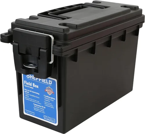 Miniatura 2 de Sheffield 12629 - Caja de munición resistente al agua, caja de munición apilable y bloqueable, fabricada en Estados Unidos