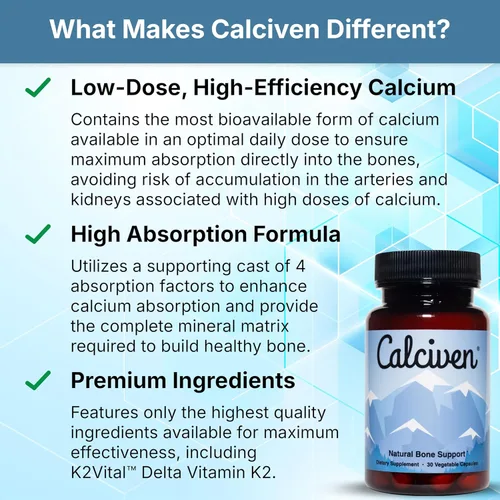 Miniatura 4 de Calciven - Suplemento Natural para el Apoyo Óseo - Sin GMO, Sin Gluten
