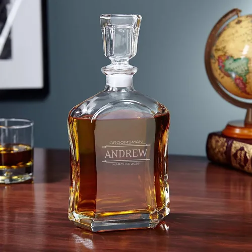 Miniatura 9 de Juego de decantador de whisky personalizado y vasos de whisky en caja hecha a mano