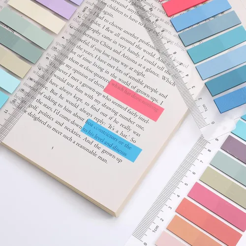 Miniatura 5 de 2000 pestañas adhesivas para anotar libros, notas adhesivas transparentes, pestañas de libro para carpetas, marcadores de página para cuadernos