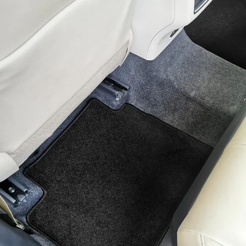Miniatura 5 de IKON MOTORSPORTS, Alfombrillas compatibles con Toyota Camry 2018-2024, alfombra de nailon negro delantera y trasera, juego de 4 piezas, 2019 2020