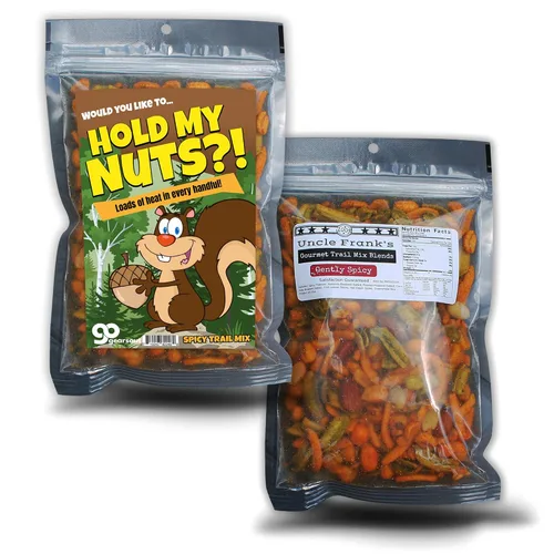 Miniatura 6 de Hold My Nuts Mezcla de condimentos picantes - Divertido diseño de ardilla con bellota - Aperitivos picantes para hombres y mujeres - Mezcla premium