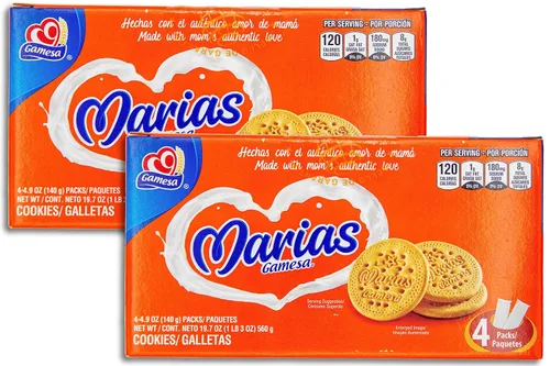 Paquete económico de 2 – Maria Galletas, paquete total de 39.4 onzas – Incluye 2 cajas de 19.7 onzas cada una – Galletas mexicanas María – Viene en