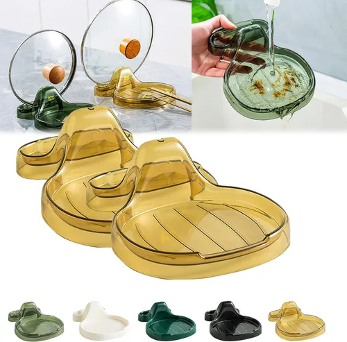 Miniatura 9 de Espátula de cocina multifunción, soporte para espátula de cocina multifuncional, soporte para cucharas con soporte para tapa, espátula de cocina