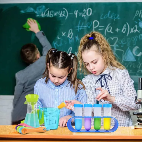 Miniatura 6 de UNGLINGA Kit de Experimentos Científicos para Niños con Bata de Laboratorio, Disfraz de Científico, Vestirse y Juguetes de Juego de Roles, Regalo