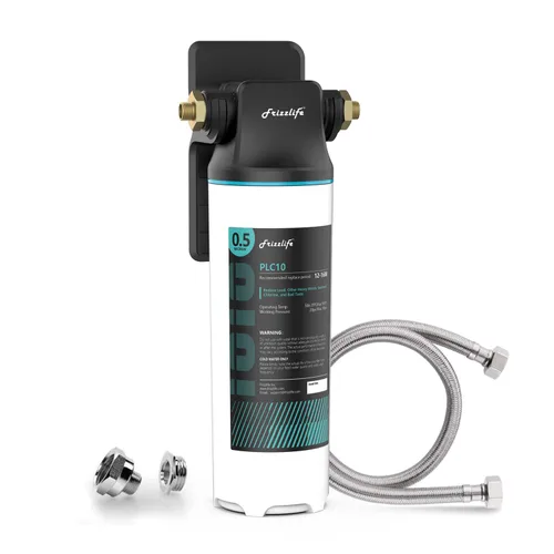 Frizzlife SW10 - Sistema de filtro de agua para debajo del fregadero, certificado NSF/ANSI 53 y 42, reduce el 99,99% de plomo, cloro, mal sabor y