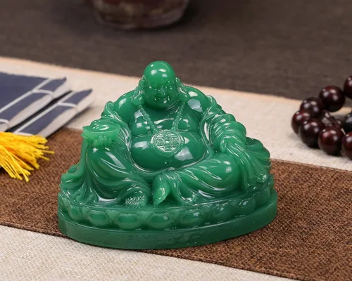 Miniatura 6 de Fengshui Estatua de Buda riendo – Esculturas de Buda feliz para buena suerte, riqueza y felicidad, decoración del hogar, regalos de felicitación