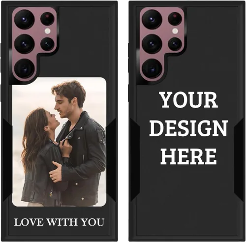 Miniatura 18 de Funda protectora personalizada con foto para Samsung Galaxy S22 Ultra 5G, con imagen, texto, logotipo, [probada en caídas de grado militar], Estilo 1
