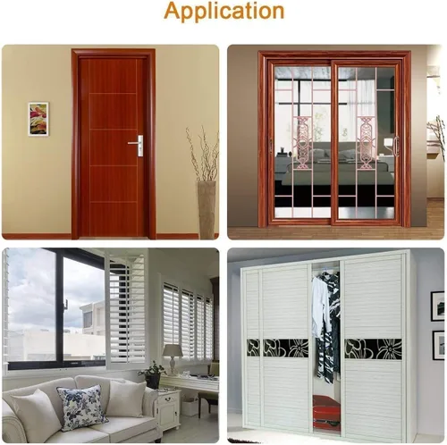 Miniatura 5 de Sello Adhesivo para Intemperie para Puerta, Tira Autoadhesiva de Cepillo para Ventana de Casa, Impermeable, Insonorizado, a Prueba de Polvo, Negro