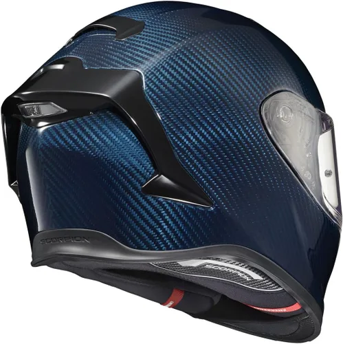 Miniatura 4 de ScorpionEXO R1 Air Casco de motocicleta de cara completa de fibra de carbono con escudo Pinlock bolsillos para altavoces listos para Bluetooth DOT
