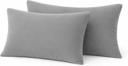 Miniatura 40 de COTTON STICH Juego de 2 fundas de almohada para niños pequeños, mini fundas de almohada de algodón de 600 hilos, fundas de almohada suaves y ligeras