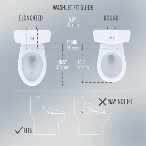 Miniatura 13 de TOTO® WASHLET®+ S7 - Asiento electrónico de inodoro con bidé con limpieza de varilla EWATER+® y taza clásica, alargado, color blanco algodón