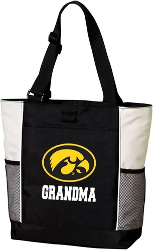 Miniatura 4 de Iowa Hawkeyes Tote Bags University of Iowa Totes Beach Pool Or Travel Hawkeyes Logo, 600D Polyester Canvas, Adjustable Web Handles, Front Pocket