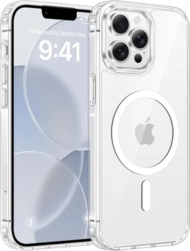 Miniatura 232 de FNTCASE - Funda para iPhone 16 Pro: magnética, mate, translúcida, de grado militar, protectora contra caídas, resistente, fina, duradera y a prueba