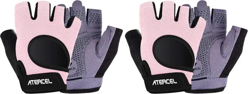 Miniatura 11 de ATERCEL Guantes de levantamiento de pesas, protección completa de la palma de la mano, guantes de entrenamiento para gimnasio, ciclismo, ejercicio