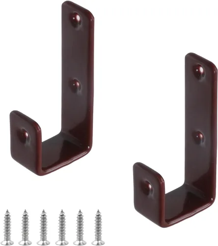 Miniatura 15 de Coshar Soporte de gancho resistente recubierto de acero inoxidable con ganchos en J de 1 pulgada para litera interior de 1 pulgada, accesorios
